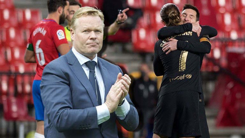 Đại thắng Granada, Koeman và Griezmann lớn tiếng đòi đua vô địch